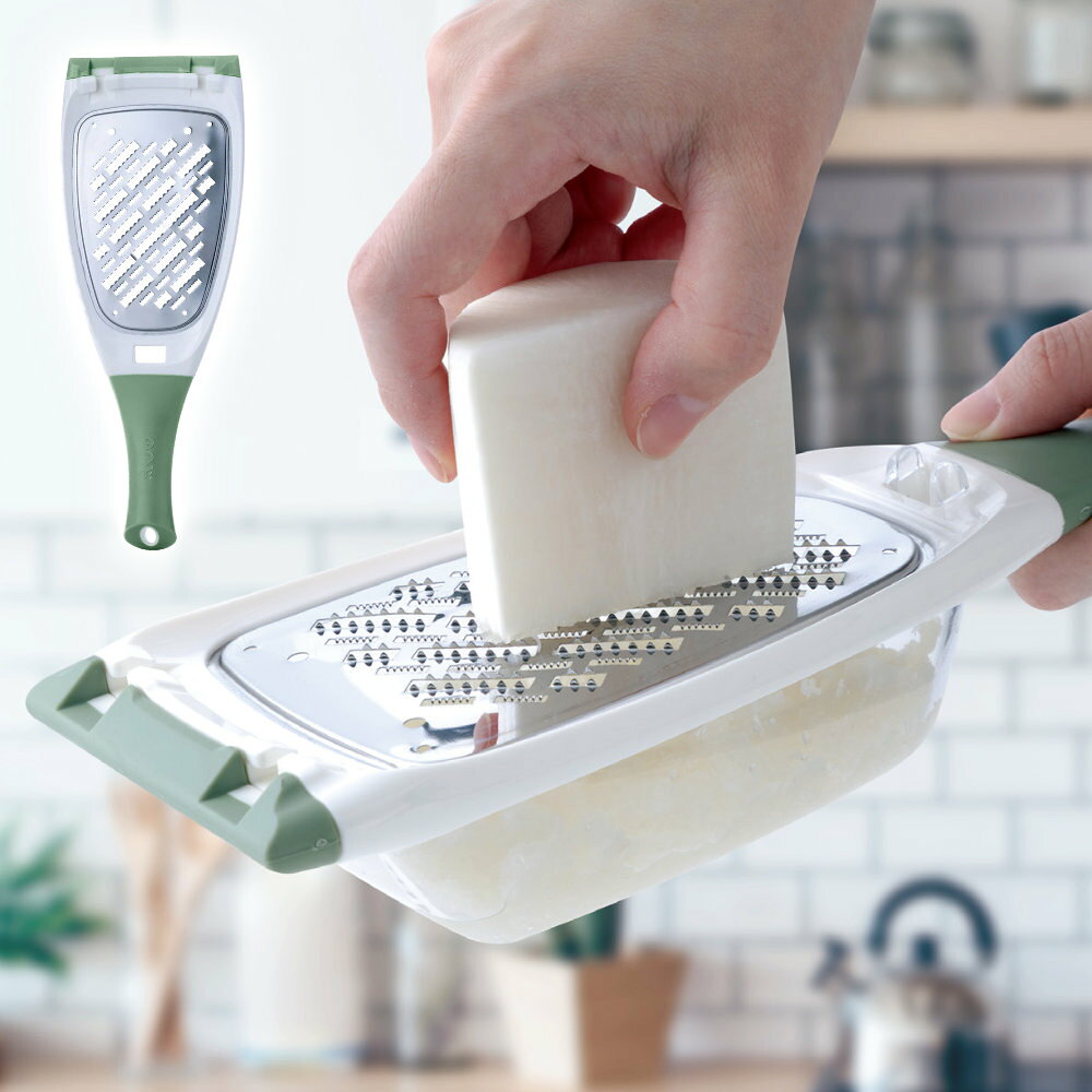おろし器 大根スリスリライト モスグリーン ｜ ステンレス 大根おろし りんご チーズ 玉ねぎ 長いも すりおろし ふわふわ LDS-22MG