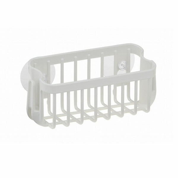 スポンジラック Nポゼ 洗剤 タワシ入れ スリム ホワイト ｜ スポンジホルダー スポンジ置き シンク ス..