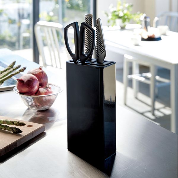 山崎実業 包丁スタンド tower タワー キッチンナイフ＆ハサミスタンド ブラック 3513 ｜ 包丁たて 包丁..