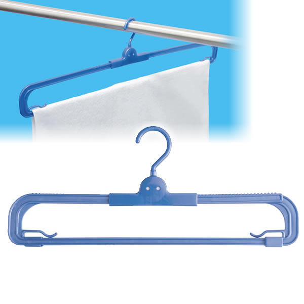 タオルの幅に合わせて長さ調節できる！フェイスタオルやスポーツタオルはもちろん、スライドして伸ばせば大判のバスタオルまで干せるタオルハンガー。最大干し幅は約70cm。 幅70cmの大判バスタオルもすっきり干せます。縮めると約36cmのフェイス...