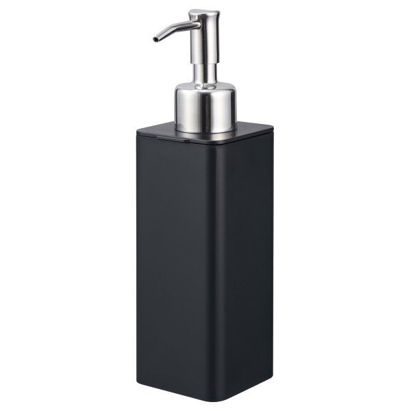 山崎実業 タワー 詰め替え用 キッチンディスペンサー 250ml ブラック 4830 ｜ ディスペンサーボトル 詰め替えボトル ポンプディスペンサー 食器洗剤 ハンドソープ 入れ替え スリム コンパクト 2
