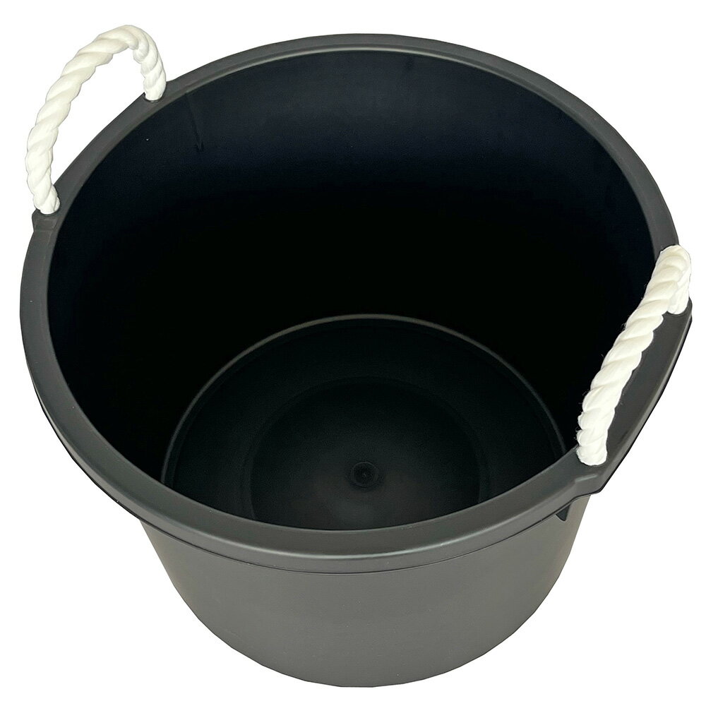 たらい 万能容器 45L ブラック 2個セット ｜ 日本製 バケツ 大容量 水槽 黒 45リッ...