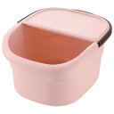 リッチェル 足湯バケツ ハユール フットバスバケツ ピンク 18163 | フットバス 足浴 フットケア 温浴 グッズ 自宅 容器 簡単 おうち フタ付き 介護 介助 介護グッズ シニアケア 寒さ対策