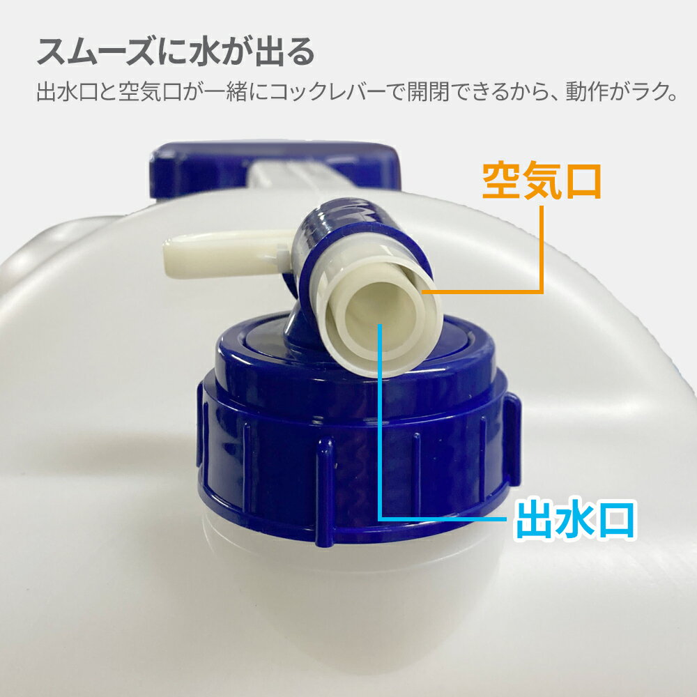 水 タンク コック付き 水缶 12L 2個セッ...の紹介画像2