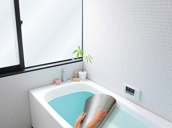 生活雑貨マーケット マストのお風呂 アルミ保温シート L 70×120cm ｜ 保温シート お湯の保温 省エネ 日本製｜アングル2