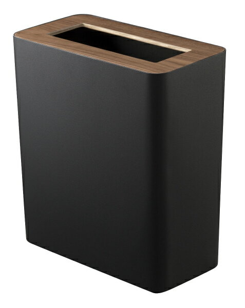 山崎実業 ゴミ箱 リン トラッシュカン 角型 ブラウン 3195 | ごみ箱 ダストボックス くずかご 屑入れ リビング 部屋 おしゃれ インテリア [2]