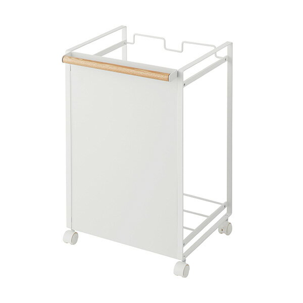 山崎実業 トスカ 目隠し 分別ダストワゴン 2分別 ホワイト 4779