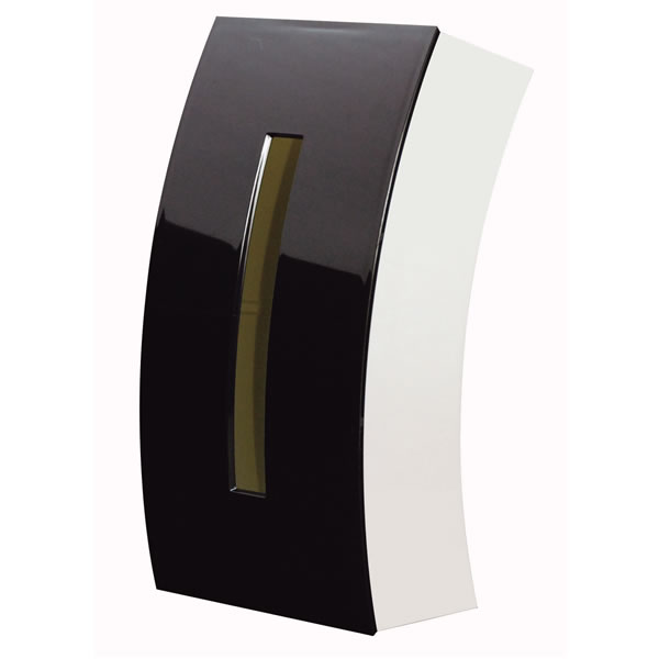 ティッシュケース BOW ブラック I-450 | ティッシュボックス おしゃれ 箱なしティッシュ 用 袋入り ティッシュ ハーフサイズ 対応 縦 置き 横 置き かわいい スタイリッシュ 黒 詰め替え