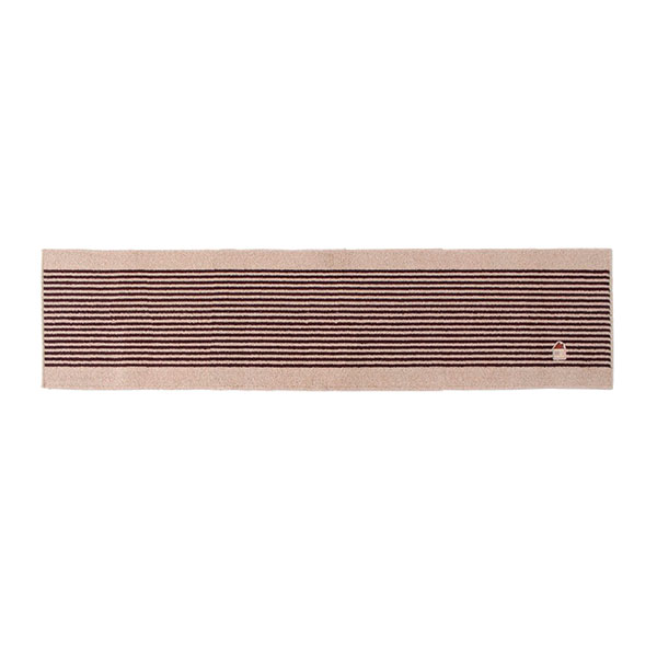 キッチンマット カーサ 洗えるマット 45×180cm ブラウン ｜ インテリアマット マッ...