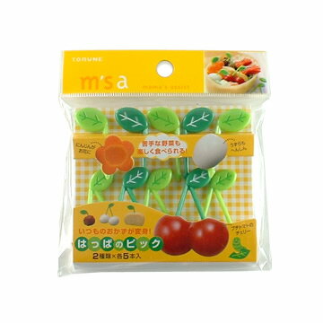 ピック デコ弁 mamas assist はっぱのピック 10本入 P-2759 ｜ 子供 お弁当 料理用つまようじ 葉っぱ かわいいのサムネイル