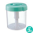 漬物容器 ハイペット 円柱型 3L グリーン | 即席漬物器 浅漬け つけもの プラスチック 丸型