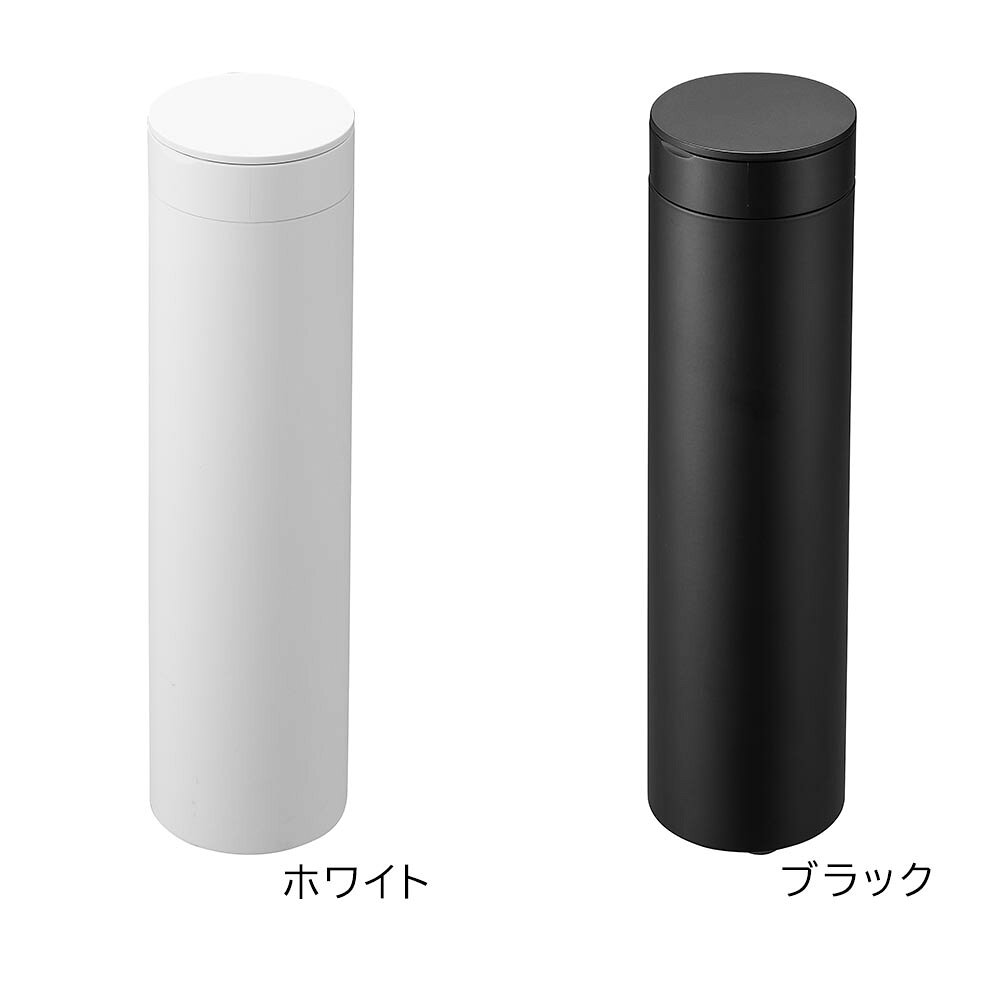 ボトル型蓋付きティッシュケース タワー 山崎実業 tower ホワイト ブラック 1828 1829 ティッシュペーパー 車内 ドリンクホルダー タワーシリーズ yamazaki [2]