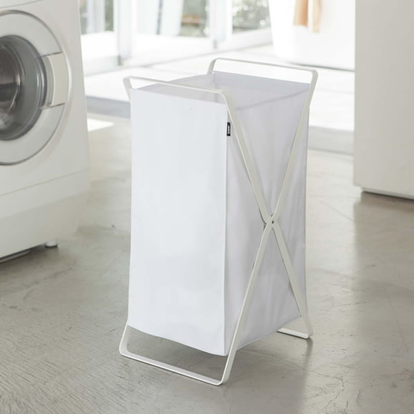 山崎実業 tower タワー ランドリーバスケット ホワイト 2484