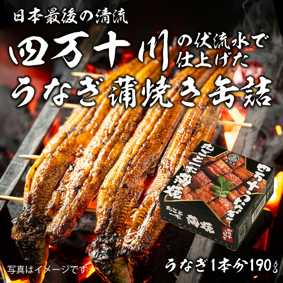 樂天商城 - 四万十 うなぎ 丸ごと一本蒲焼 缶詰 190g（固形量80g、内容総量110g） 常温便・冷蔵便可 うなぎ ウナギ 鰻 国産 かば焼き 蒲焼き うな重 鰻重 土用丑の日 高知県 四万十川 グルメ ギフト 父の日 プレゼント おとりよせ お取り寄せ 中元 夏バテ 対策