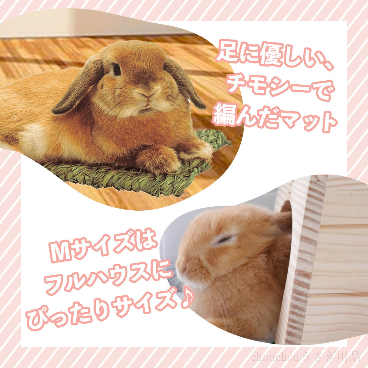 川井 わらっこ倶楽部 うさぎの座ぶとん M う...の紹介画像2