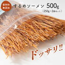 するめソーメン 500g (250g×2袋セット) チャック付き 送料無料 おつまみ おやつ お酒のお供