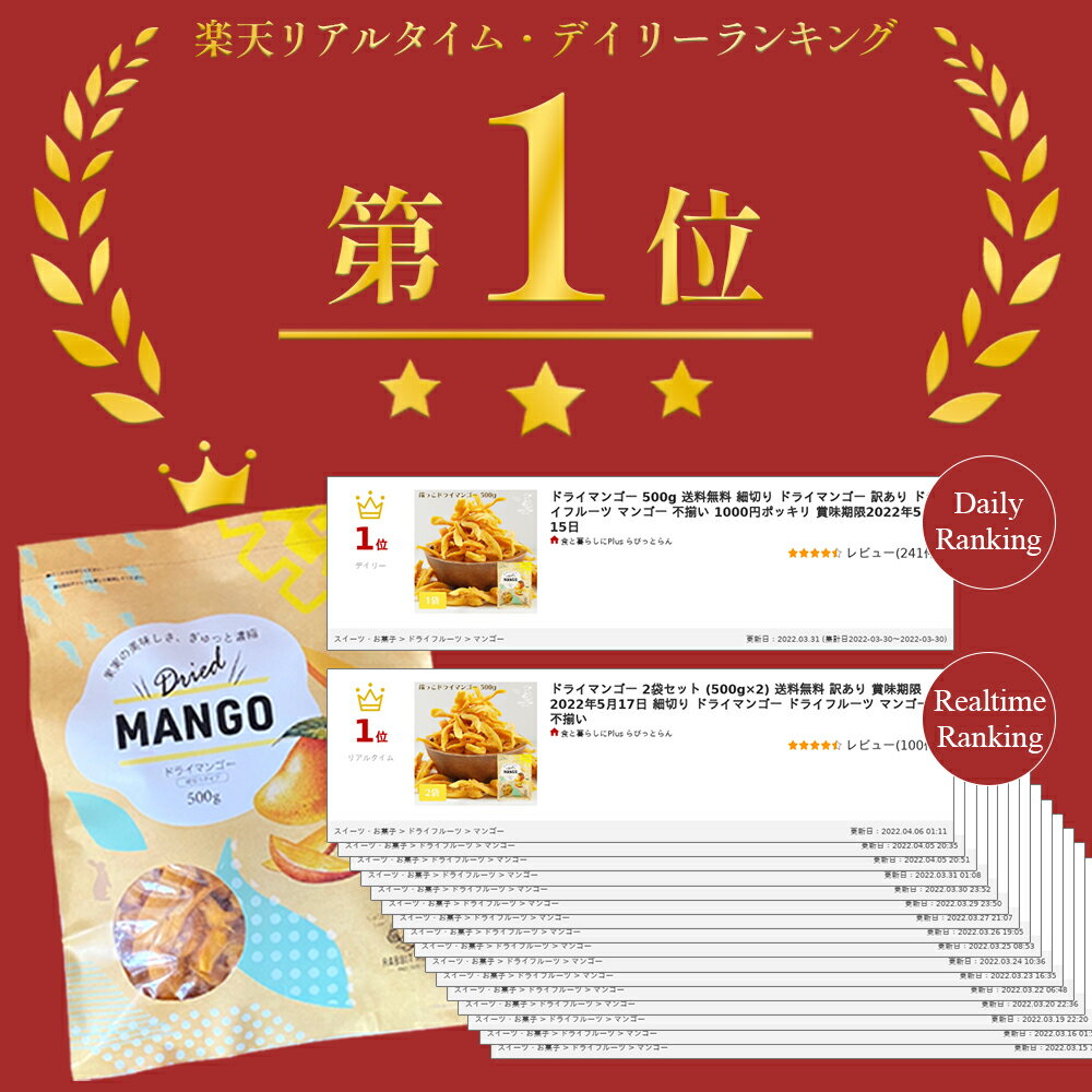 ★予約販売★ 5/21以降出荷 ドライマンゴー 500g 2袋セット (500g×2) 送料無料 細切り ドライマンゴー ドライフルーツ マンゴー 不揃い 新物入荷 2