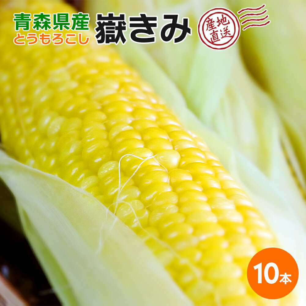 【産地直送】青森県産 嶽きみ とうもろこし 恵味 (めぐみ) 10本入り 予約販売 8月下旬〜9月中旬出荷予定 だけきみ 産直 茹でる 蒸す 焼く クール便 プレゼントのサムネイル