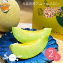 2025年7月下旬〜8月中旬お届け【産地直送】青森県産アムさんメロン 2玉