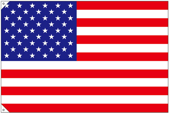 世界の国旗　アメリカ（大）W1350×H900mm