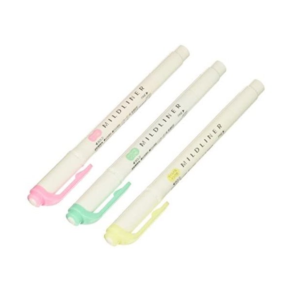 ゼブラ WKT7-3C 蛍光ペン マイルドライナー 3色セット