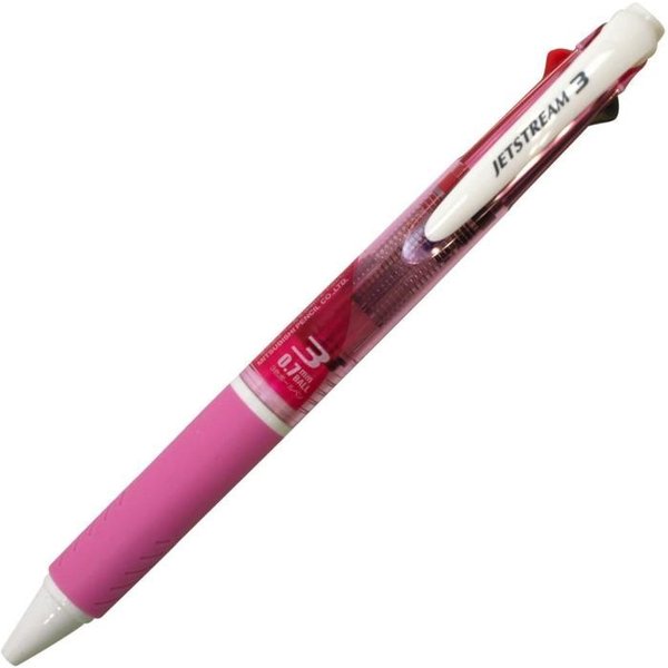 Rakuten - 三菱鉛筆 3色ボールペン ジェットストリーム 0.7mm ピンク SXE340007.13