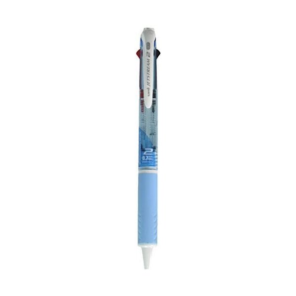 Rakuten - 【10%offクーポン★6/20 20:00-23:59】 三菱鉛筆 ジェットストリーム 2色ボールペン 0.7mm 水色 SXE230007.8