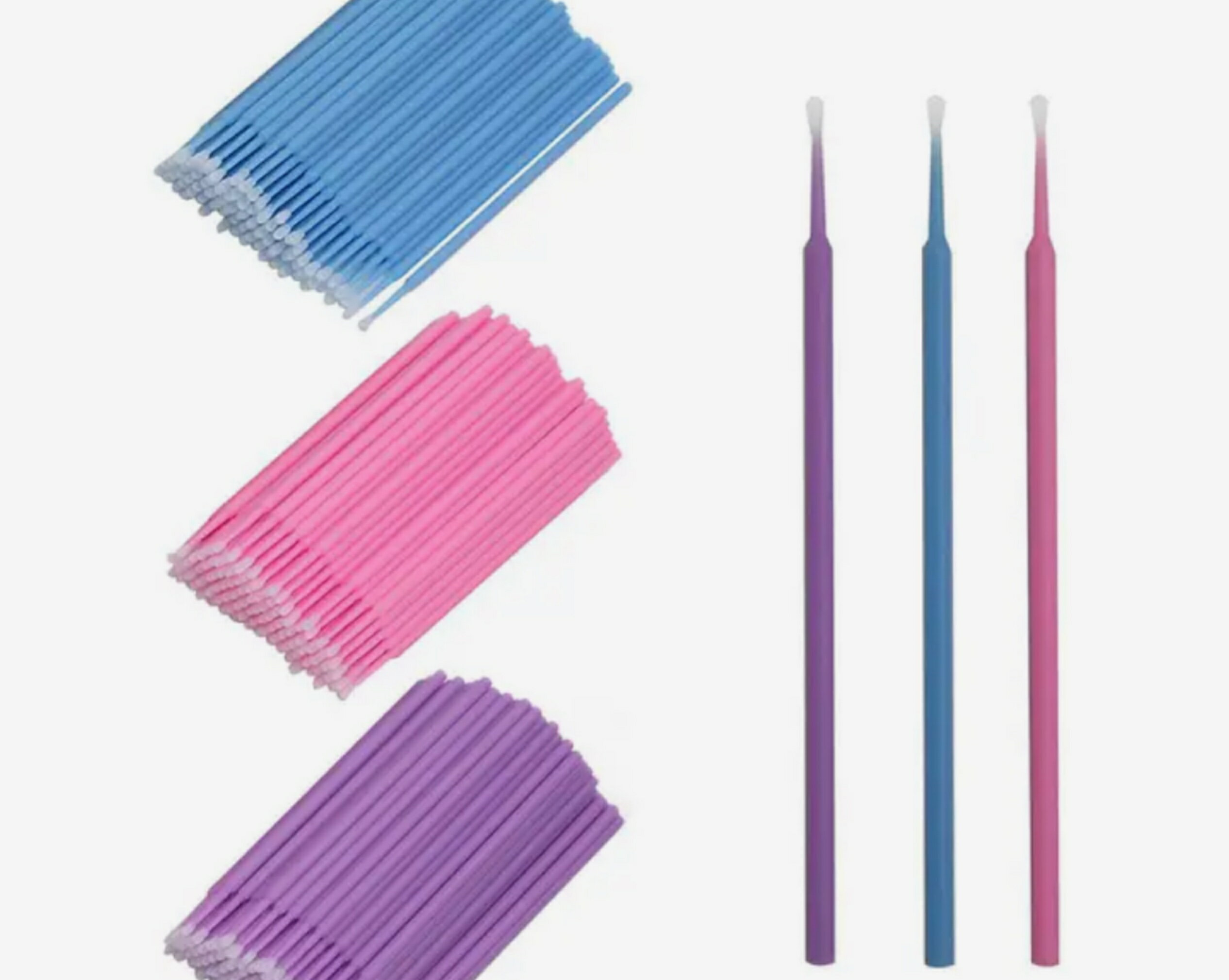 マイクロ綿棒 100本 まつエク 使い捨て ミニ