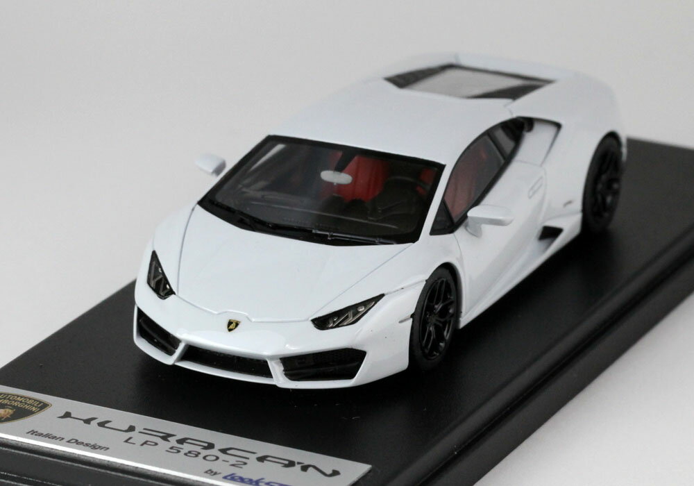 LOOKSMART（ルックスマート） 1/43完成品 LS455B ランボルギーニ ウラカン LP580-2 Bianco Icarus （ホワイト）