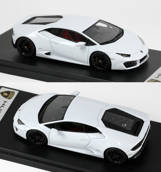 LOOKSMART（ルックスマート） 1/43完成品 LS455B ランボルギーニ ウラカン LP580-2 Bianco Icarus （ホワイト）