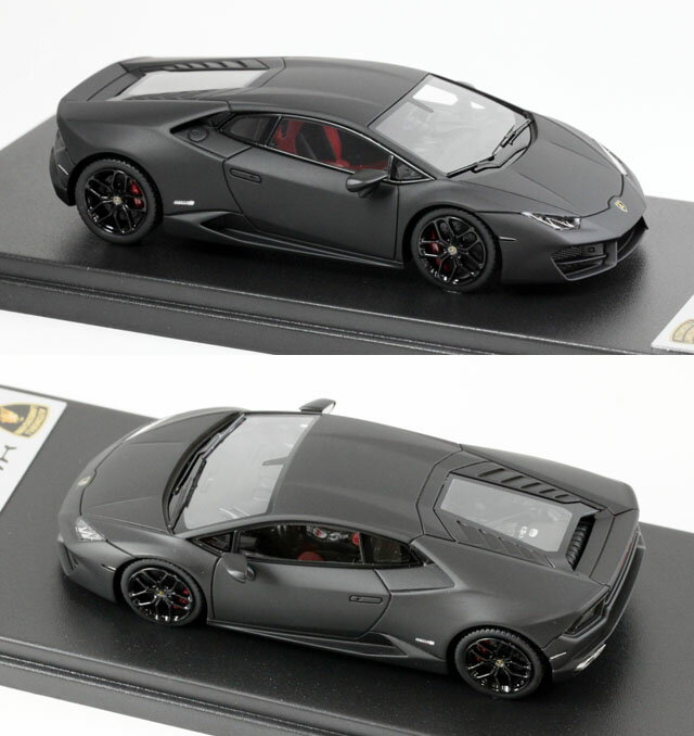 LOOKSMART（ルックスマート） 1/43完成品 LS455D ランボルギーニ ウラカン LP580-2 Nero Nemesis （マットブラック）