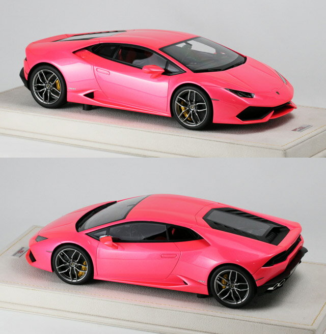 MRコレクション 1/18 LAMBO15moto ランボルギーニ ウラカン LP610-4 Gloss Met. Pink （ケース付） 25台限定