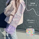 【新体操リボンケース】50cm対応 リボンフラワー エンチャントシリーズ パープル ピンク 手具 手 ...