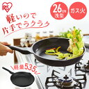 フライパン 26cm ダイヤモンドコーティング 軽量 浅型 フッ素加工 軽量フライパン26cm ガス火用 GVL-F26 汚れにくい 調理器具 ガス火 ふっ素樹...