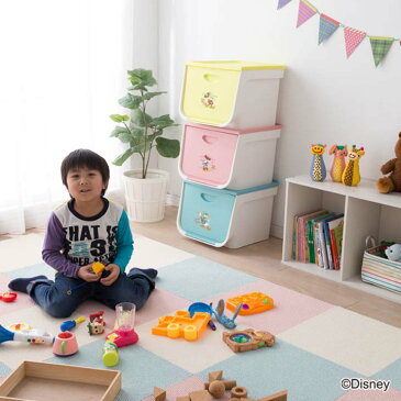 Disney 収納ボックス 3個セット ディズニー FLP-MK Disney おもちゃ箱 ミッキー ミニー ドナルド ディズニー キッズ フタ付き オープンボックス 子供服 おもちゃ箱 おもちゃ収納 かわいい アイリスオーヤマ