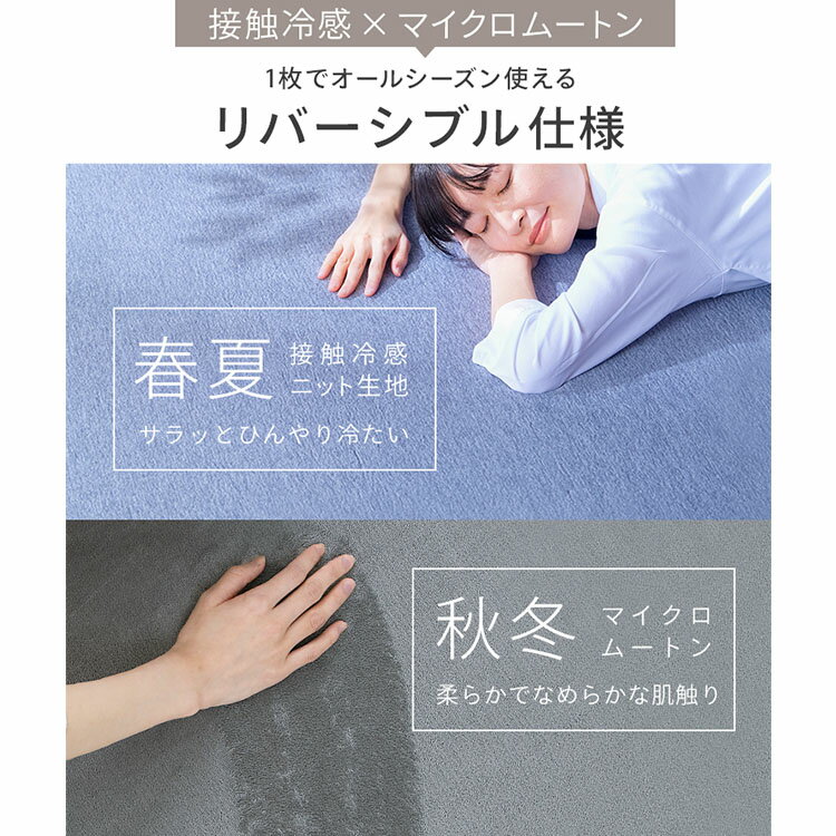 [15日限定!最大P19倍]ラグ 厚手 おしゃれ 北欧 オールシーズン使える ラグ おしゃれ 北欧 一人暮らし 厚手 30mm 2畳 極厚 撥水 滑り止め付き リバーシブル 185×185cm 厚い 冷感 夏用 ふんわり モチモチ リビング アイリスオーヤマ カーペット 接触冷感 ACRR-CM1818