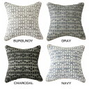 Lerche Cushion Cover G2303701NbV Jo[ Rbg NbVJo[ E[ 45~45 CeA ANZg Vv ` BURGUNDY GRAY CHARCOAL NAVYyDz