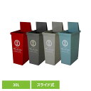 スライドペール 30L(パリス柄) ゴミ箱 スライドペール ごみ箱 棚下ペール カラーペール 分別ゴミ箱 おしゃれスタイリッシュ 機能性ペール 30L 30L以上ゴミ箱 平和工業 レッド ブラウン ベージュ ブルー