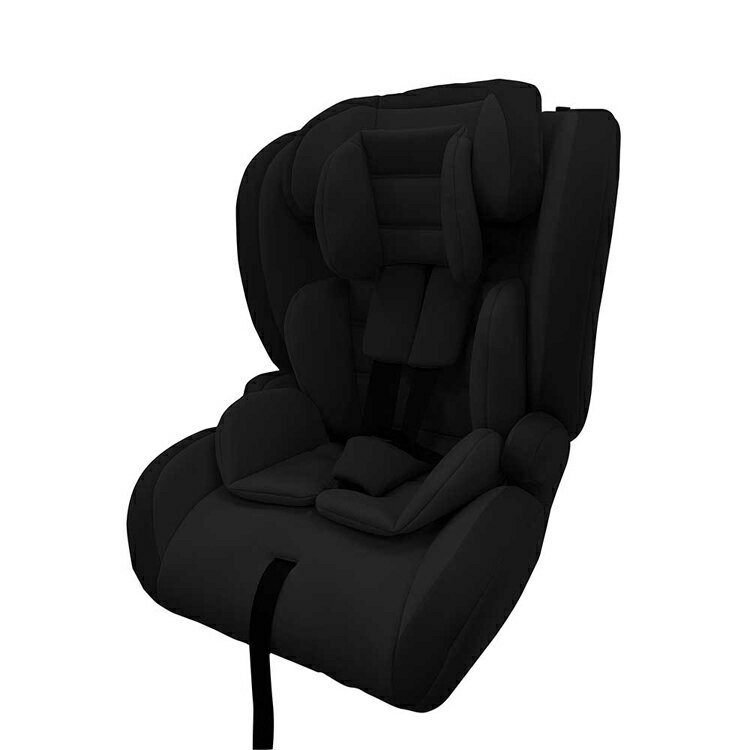 チャイルド＆ジュニアシートII 1030311111 1030311112R129 新基準 シートベルト固定 チャイルドシート シンプル ベーシック ベビー 軽量 ジュニアシート 調節可能 ミルクティ ブラックオリーブ[deal] 3