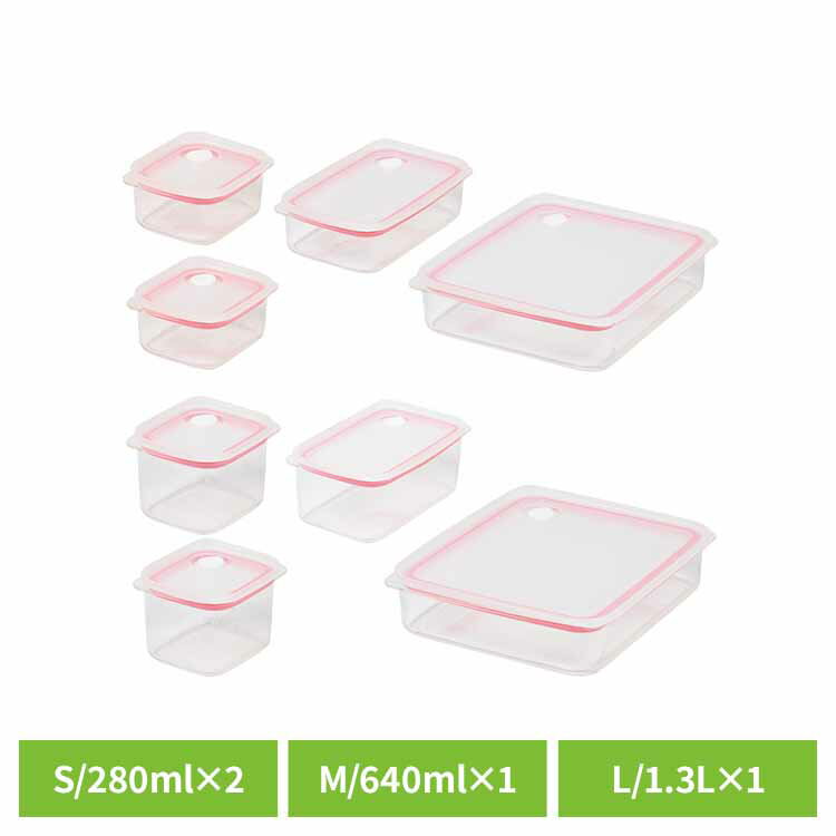 保存容器 密閉 プラスチック 電子レンジ 食洗機対応 4個セット 浅型 深型 長方形 蓋をしたままレンジOK 汚れ 落ちやすい お手入れ簡単 作り置き 食品保存容器 密閉保存容器 リバティコーポレーション LD-695 LD-696 *