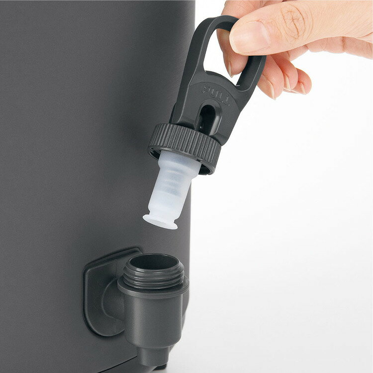 収納・家具・寝具の収納宅配館のピーコック キーパー ジャグ（ステンレス） 8.1L ダークグレー INJ-80ジャグ キーパー 広口 ステンレス 水分補給 野球 サッカー スポーツ レジャー peacock｜アングル3
