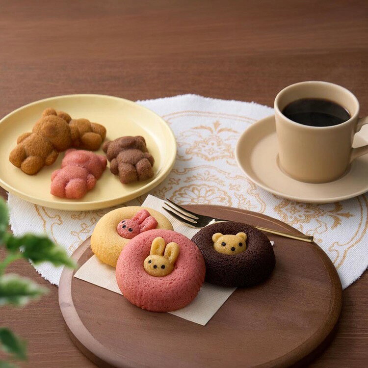 収納・家具・寝具の収納宅配館のクマ型フィナンシェ＆アニマルドーナツ9個 ORA-491デザート フィナンシェ ドーナツ スイーツ ギフト 詰め合わせ ギフト 【TD】 【代引不可】｜アングル3