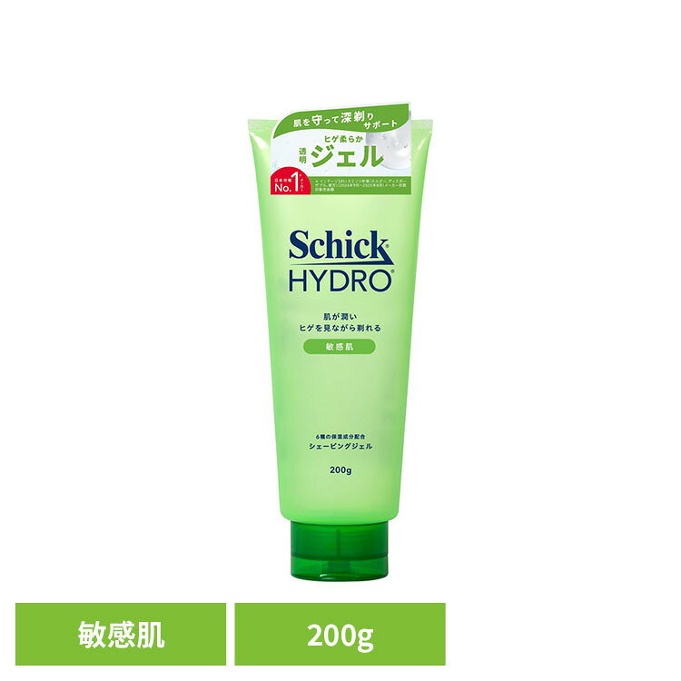 ・肌を守って、深剃りをサポート。・6種の保湿成分配合。肌が潤い、ヒゲを見ながら剃れるシェービングジェル。・肌荒れ（※1）を防いで肌を守りながら深剃りへ。・アレルギーテスト済み。※全ての方にアレルギーが起こらないということではありません。・ヒアルロン酸（※2）、セラミド（※3）、CICA（※4）。・硬いヒゲも柔らかくし、剃りやすいように整える。・ヒゲや肌が見やすい透明ジェル。・刃滑りがよく、肌をやさしく守る設計。・爽やかに澄んだアクアフォレストの香り。※1：シェービングによる摩擦や乾燥によるもの※2：保湿成分（加水分解ヒアルロン酸、ヒアルロン酸ヒドロキシプロピルトリモニウム、加水分解ヒアルロン酸アルキル（C12-13）グリセリル※3：保湿成分（セラミドNP、セラミドNG、セラミドAP）※4：肌荒れ防止成分（ツボクサ葉／茎エキス）※リニューアルに伴い、パッケージ・内容等予告なく変更する場合がございます。予めご了承ください。●商品サイズ（cm）幅約7.6×奥行約5×高さ約18.5●内容量200g●原材料水、グリセリン、ヒドロキシエチルウレア、ツボクサ葉／茎エキス、グリチルリチン酸2K、加水分解ヒアルロン酸、ヒアルロン酸ヒドロキシプロピルトリモニウム、加水分解ヒアルロン酸アルキル（C12-13）グリセリル、セラミドNP、セラミドNG、セラミドAP、ココヤシ果実エキス、乳酸桿菌、ポリクオタニウム-39、フィトステロールズ、ペンチレングリコール、BG、ポリソルベート20、水添レシチン、（アクリレーツ／アクリル酸アルキル（C10-30））クロスポリマー、（PVM／MA／デカジエン）クロスポリマー、PEG-14M、キサンタンガム、TEA、ヒドロキシアセトフェノン、EDTA-2Na、香料○広告文責：e-net shop株式会社(03-6706-4521)○メーカー（製造）：シック・ジャパン○区分：日本・化粧品（検索用：シック ハイドロ カミソリ ジェル シェービング 4891228320409）最強翌日配送対象商品に関するご案内 最強翌日配送対象商品・対象地域に該当する場合は最強翌日配送マークがご注文カゴ近くに表示されます。 最強翌日配送可能なお支払方法は【クレジットカード、代金引換、全額ポイント支払い】のみとなります。 下記の場合は最強翌日配送対象外となります。 ・15点以上ご購入いただいた場合 ・時間指定がある場合 ・ご注文時備考欄にご記入がある場合 ・決済処理にお時間を頂戴する場合 ・郵便番号や住所に誤りがある場合 ・最強翌日配送対象外の商品とご一緒にご注文いただいた場合 ・お届け先住所文字数が40文字以上の場合