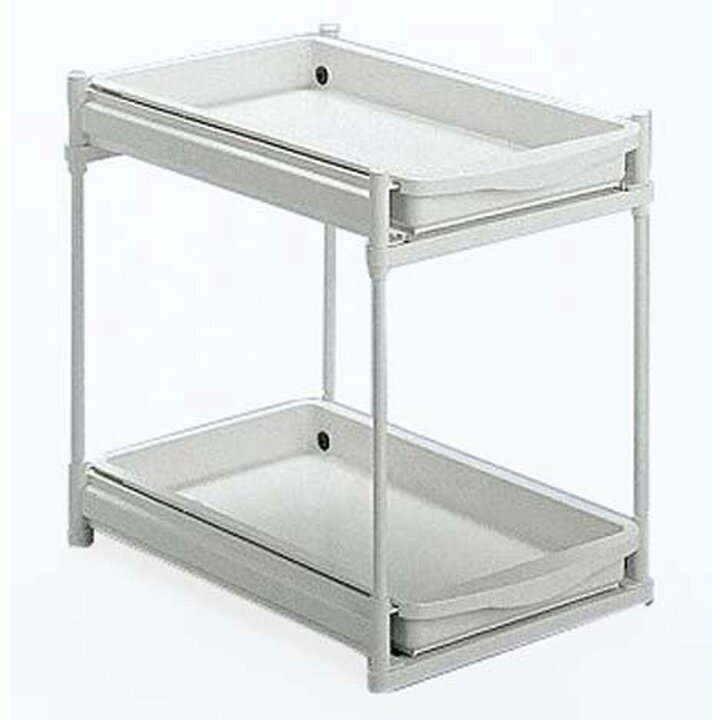 ラック シンク下 スライドラック キッチン用品 キッチン用品 シンク周り用品 シンク下スライドラック2段【調味料収納 キッチン収納 台所収納 スライドラック 整理棚】(株)伸晃 SS-302【DC】【NKF】 おしゃれ キッチン収納 キッチン家具 台 組立品一人暮らし 収納[P5]