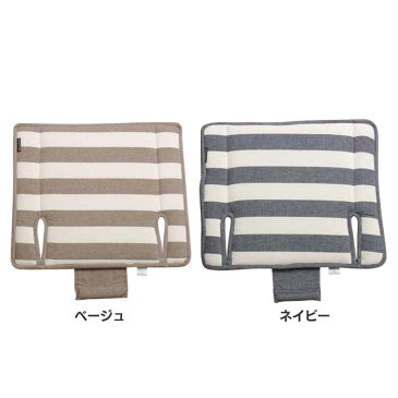 車用 カークッション 軽自動車 クッション ボーダー 綿100% 『ロカ ベンチシート用』 約53×45cm 座布団 シートクッション かわいい おしゃれ アクセサリー 車 汚れ 防止 イケヒコ・コーポレーション ベージュ ネイビー【TD】 【代引不可】