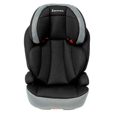 カイナハイバックISOFIX ブラック JG10送料無料 リーマン ジュニアシート チャイルドシート ISOFIX シートベルト固定 2WAY LEAMAN 3Dメッシュ 3歳から 【D】