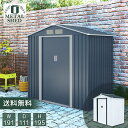 物置 屋外 大型 窓付き 倉庫 小屋 おしゃれ メタルシェッド S101A 倉庫 物置 収納庫 スチール物置 ガレージ 家庭用 屋外 ガーデン 庭 SIS 紺 白