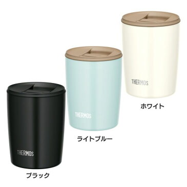 サーモス 真空断熱タンブラー 0.3L JDP-300 BKTHERMOS 真空断熱 タンブラー ステンレス フタ付き スライド式 300ml 保冷 保温 サーモス ブラック ライトブルー ホワイト【D】