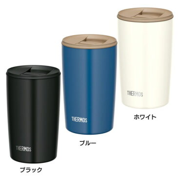 サーモス 真空断熱タンブラー 0.4L JDP-400 BKTHERMOS 真空断熱 タンブラー ステンレス フタ付き スライド式 400ml 保冷 保温 サーモス ブラック ブルー ホワイト【D】