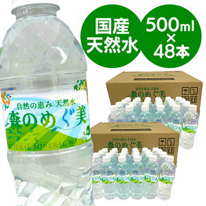 【48本入】水 天然水 ミネラルウォーター 水 森のめぐ美 500ml 軟水 地下天然水 ナチュラルウォーター 非加熱 長良川 備蓄 災害対策 ペットボトル ビクトリー 【代引不可】